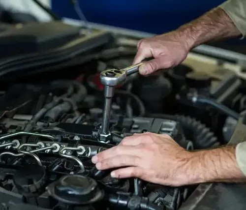 European car being diagnosed with advanced diagnostic equipment in Dandenong