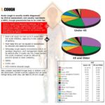 Visual representation of diagnostic incidence rates for frequent symptoms encountered in primary care settings, sourced from the Amsterdam Transition Project.