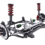 Car suspension, brake disc and steering