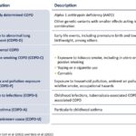 Proposed taxonomy (etiotypes) for COPD